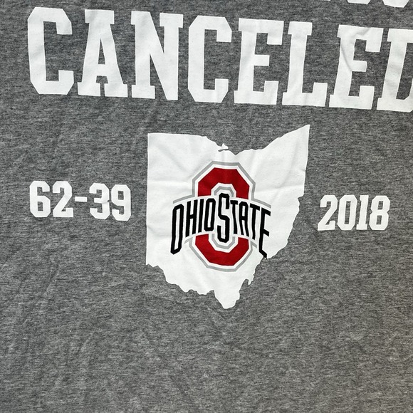 Ohio State Buckeyes Revenge Tour Canceled 2018 Long Sleeved T-shirt Size Large - Picture 4 of 9